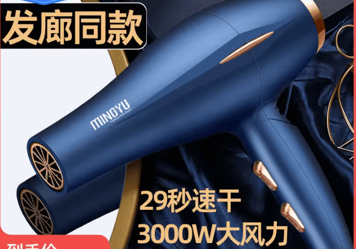 电吹风机发廊发型师专用风力大功率理发店家用负离子护发速干风筒